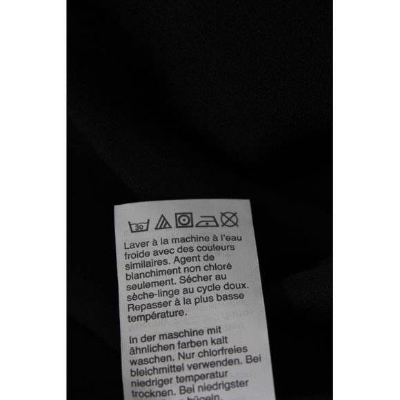 J Crew Womens V-Neck Long Sleeve Midi Button Down Shirt Dress Black Size 2 - Picture 6 of 6